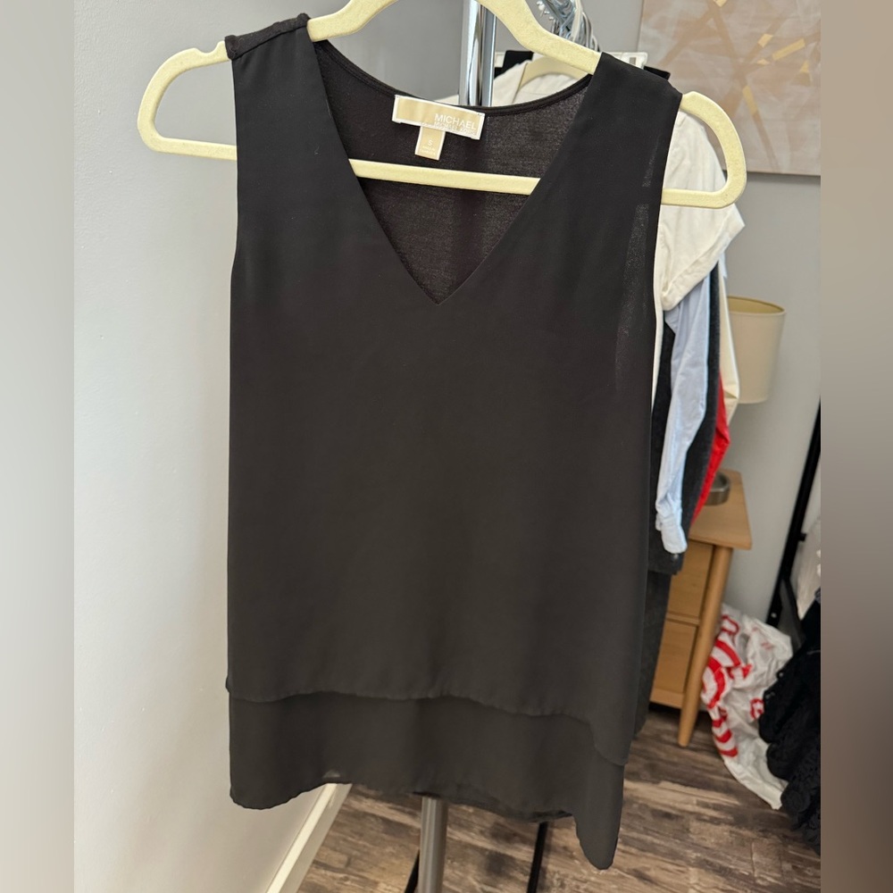 Michael Kors Black Sleeveless Top